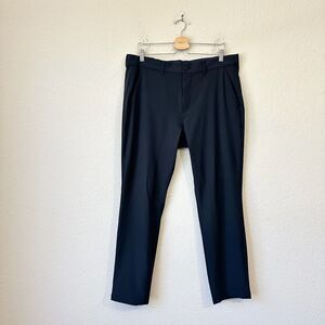 MIZZEN+MAIN Helmsman Pants Chino Navy Blue Slim Straight Stretch NWOT